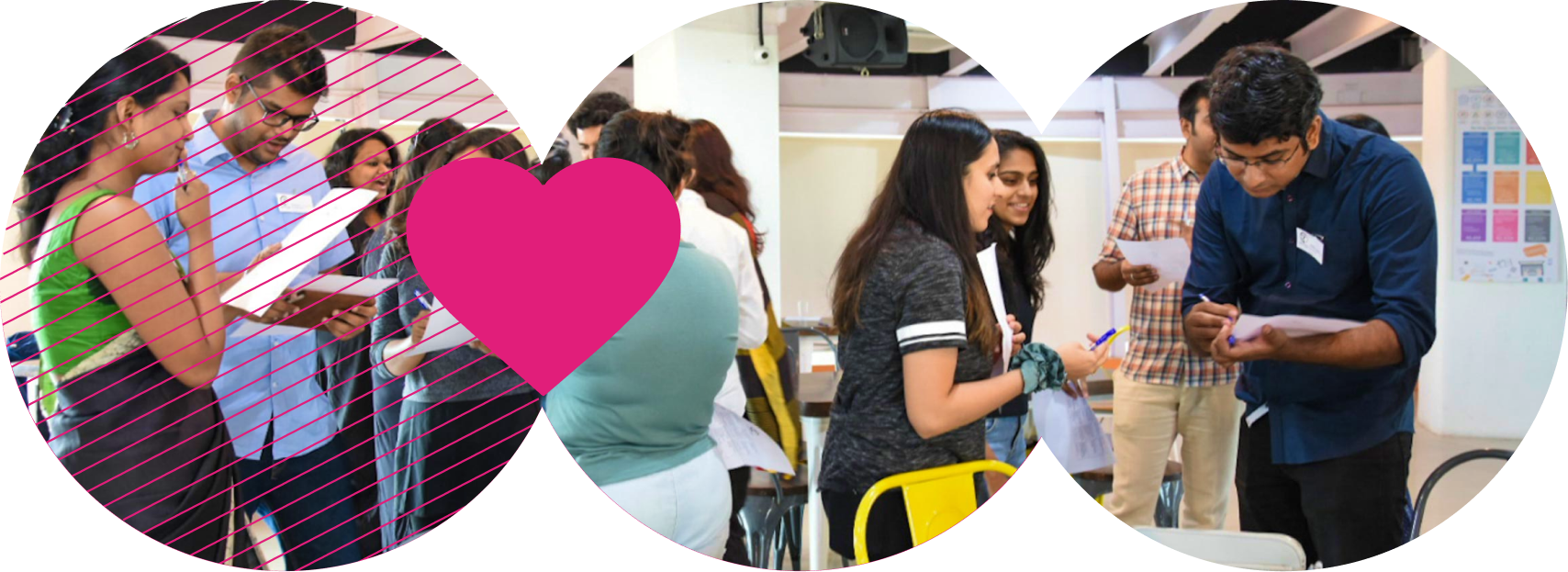 Team having activities in a office space