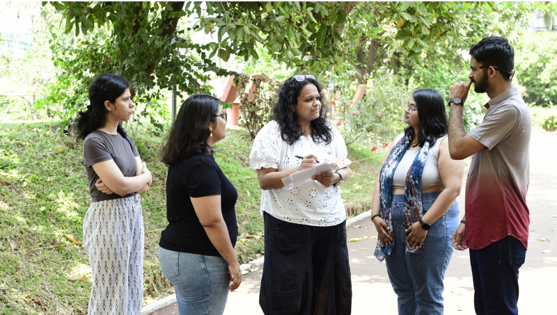 team members discussing
